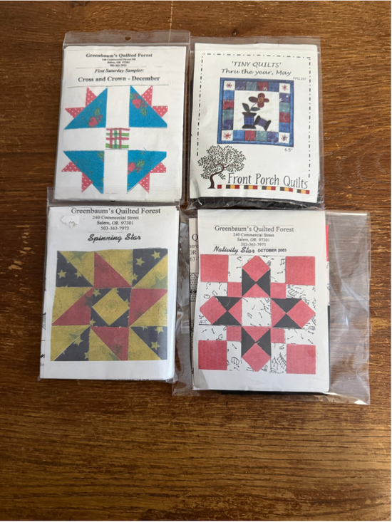 Greenbaum's Quilted Forest Other - Vintage Quilt Kit Lot of 4 Greenebaum’s Quilted Forest & Front Porch Quilts New